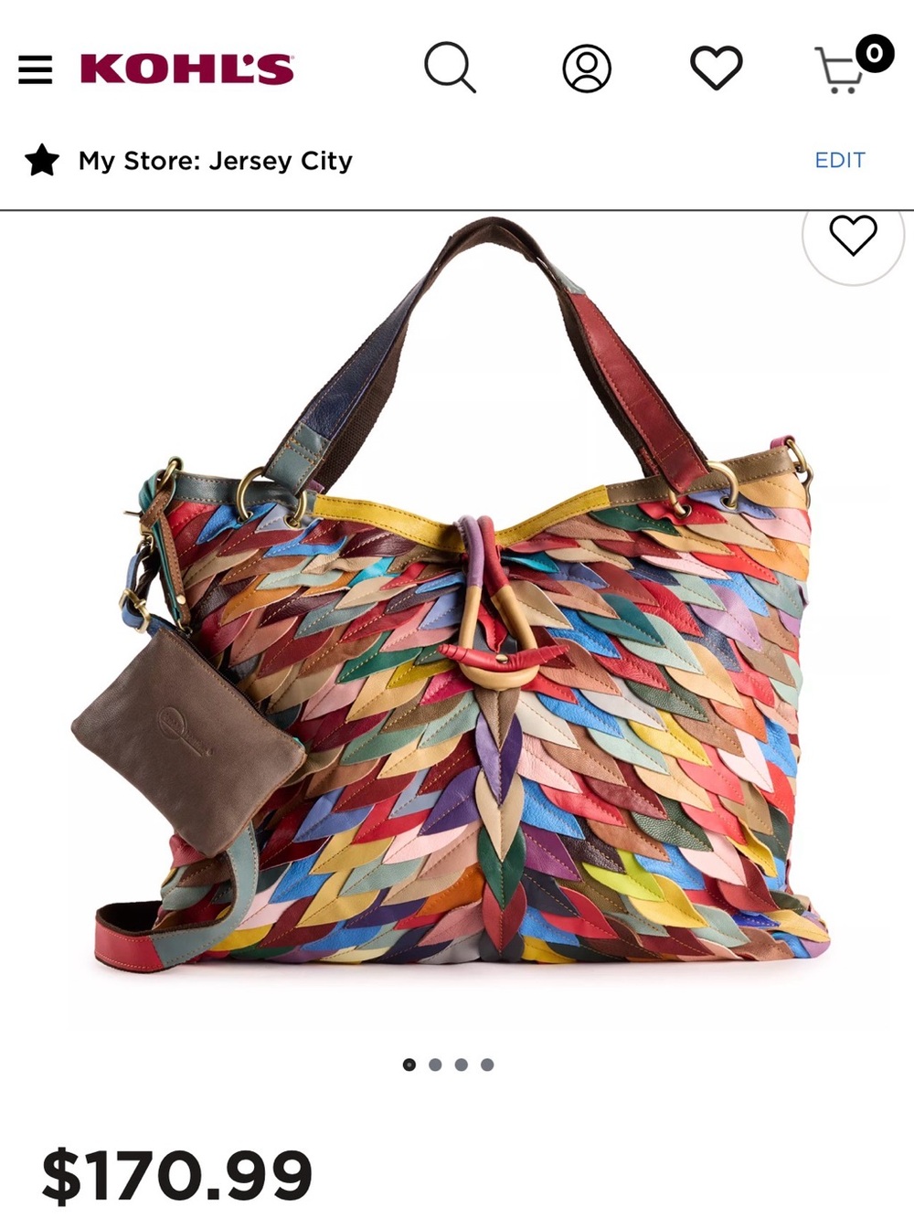 Multicolor Leather Leaf Appliqué Tote Bag - Women - Picture 10 of 10